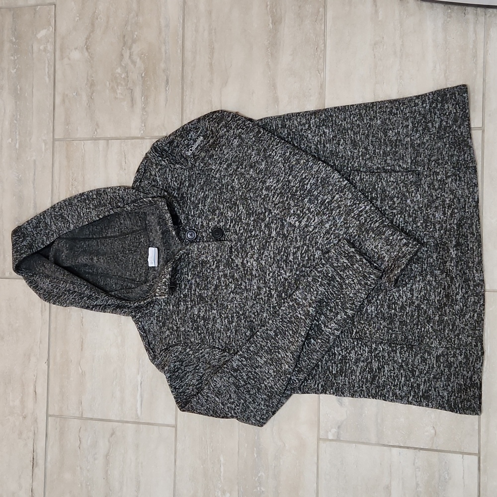 Columbia Darling Days Knit Sweater Pullover Hoodie Women's Plus Size 1X Gray
